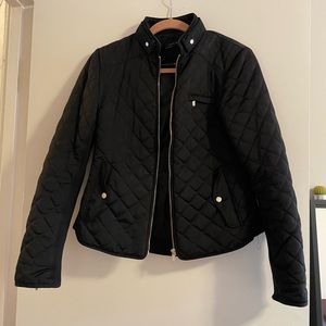 Zara black bomber jacket | M